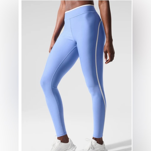 ALO Yoga Pants - ALO Yoga Airlift High Waist Charger 7/8 Leggings in Crystal blue Sz S $138